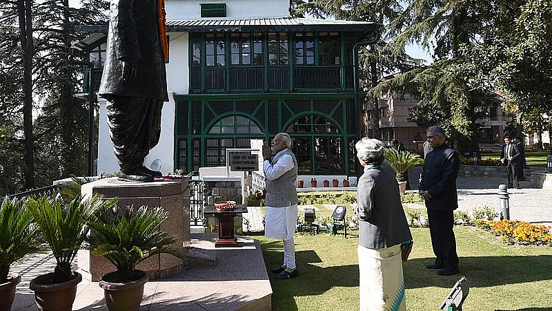 PM Narendra Modi during a visit to the Lal Bahadur Shastri National Academy of Administration (LBSNAA), Mussoorie, where IAS officers undergo training. (Photo: Wikimedia Commons)