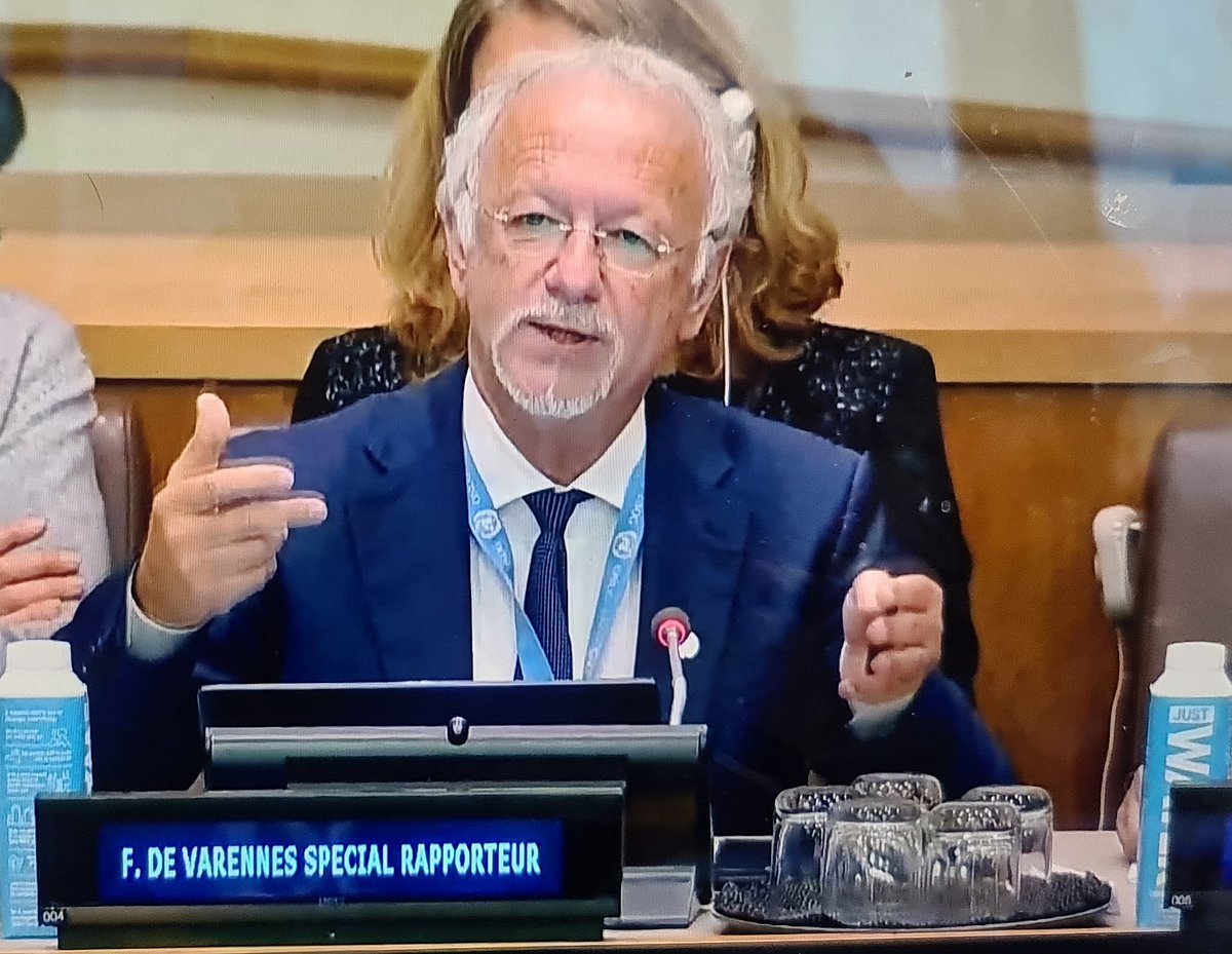Special Rapporteur on Minority Issues Fernand de Varennes (Photo: @fernanddev/Twitter)