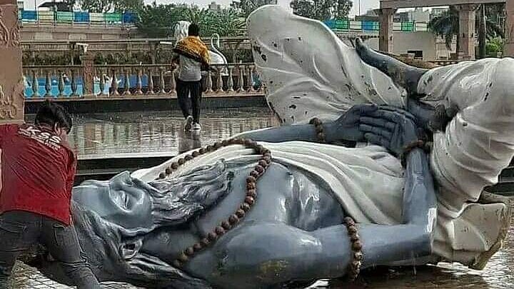 MP: 6 'Saptarishi' idols collapse at Ujjain's Mahakal Lok corridor due to strong winds; Congress slams govt