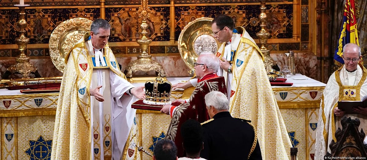 St Edward's Crown was last used during the coronation of Queen Elizabeth in 1953.