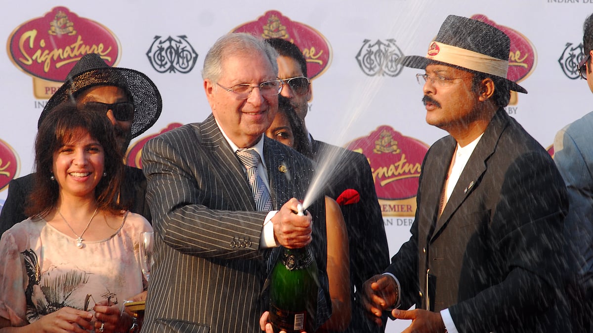 Zavareh Poonawalla attends the 'McDowell Signature Derby' at Mahalaxmi race course on February 05, 2012 in Mumbai. (Photo: Getty Images)