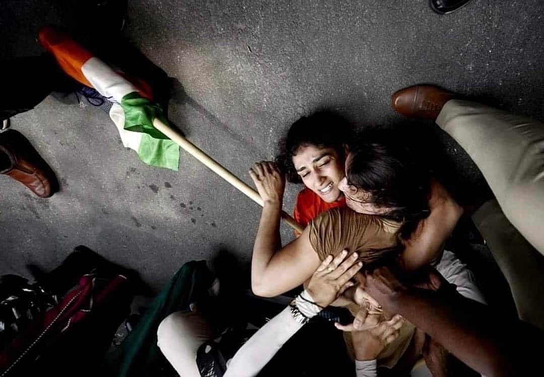 Wrestlers booked after Delhi Police thwarts protest near new parliament