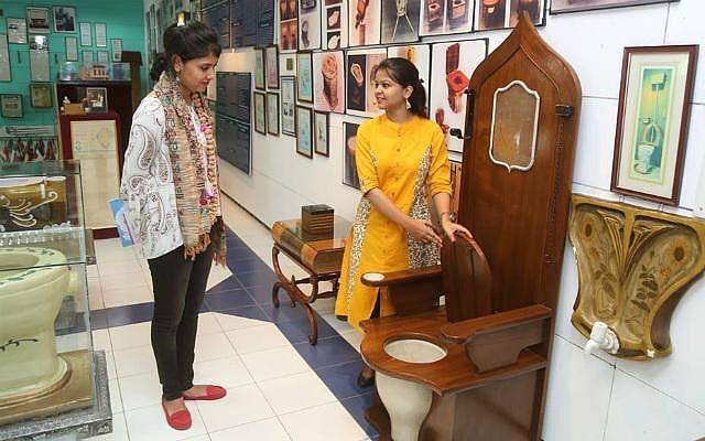 A collected history of chamber pots and plumbing (photo courtesy the Sulabh International Museum of Toilets)