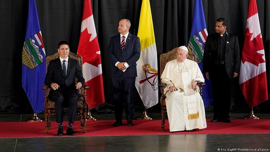 Pope apologizes for 'evil' done against Canada's Indigenous people