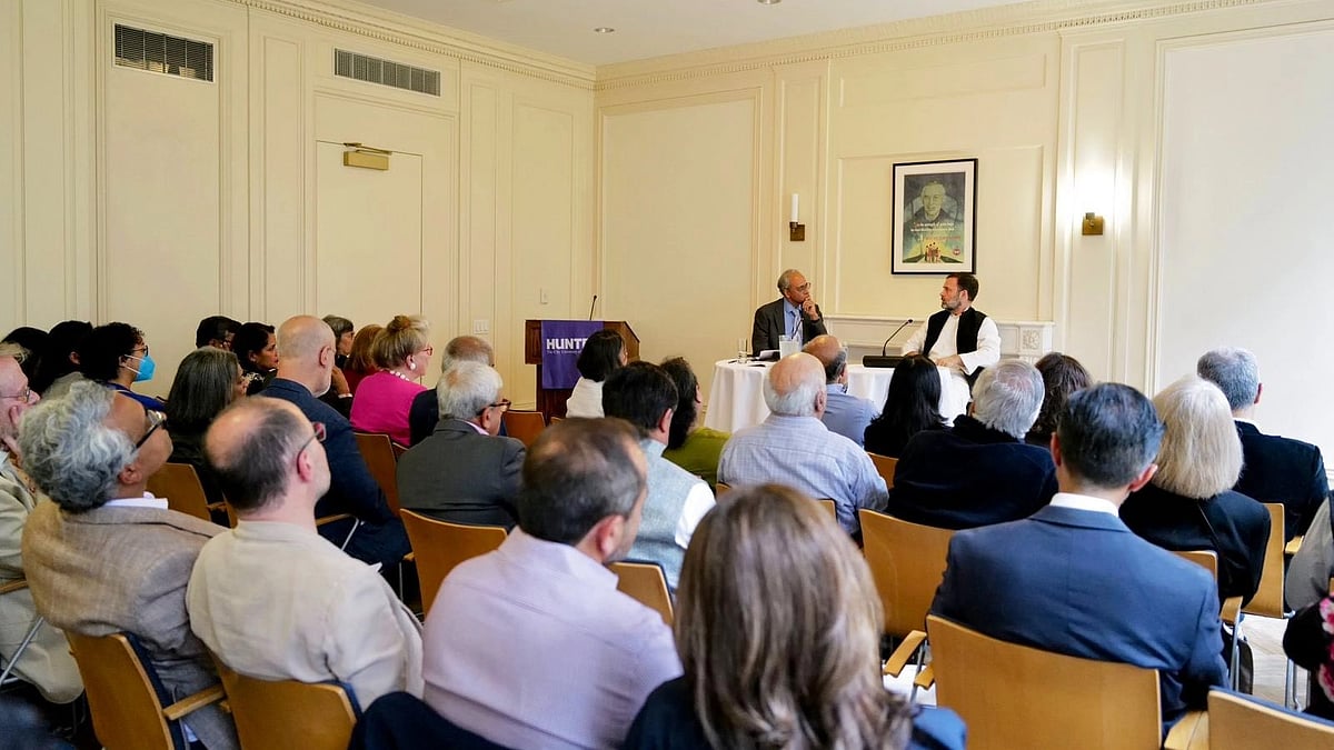 Rahul Gandhi in New York (photo courtesy @RahulGandhi/Twitter)