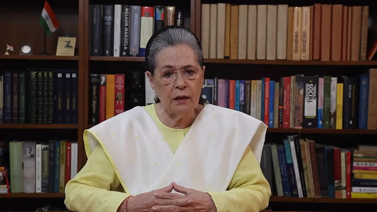 Sonia Gandhi (photo courtesy @INCIndia/Twitter)