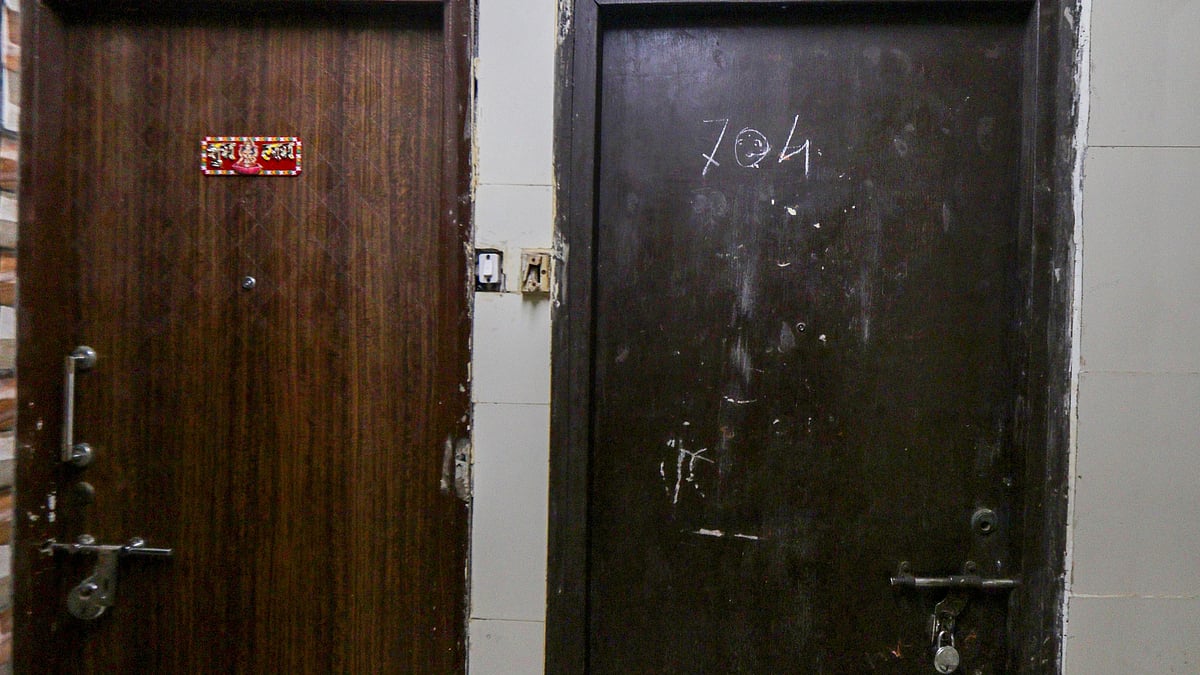 Akashdeep building in Mira Road (East) where Saraswati Vaidya was murdered. (photo courtesy: PTI)