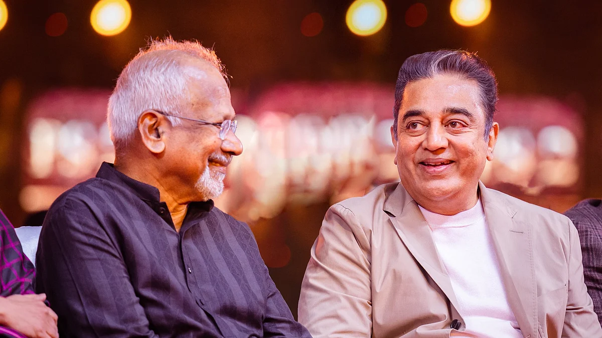 Mani Ratnam (left) with Kamal Haasan (Photo courtesy: @ikamalhaasan/Twitter)