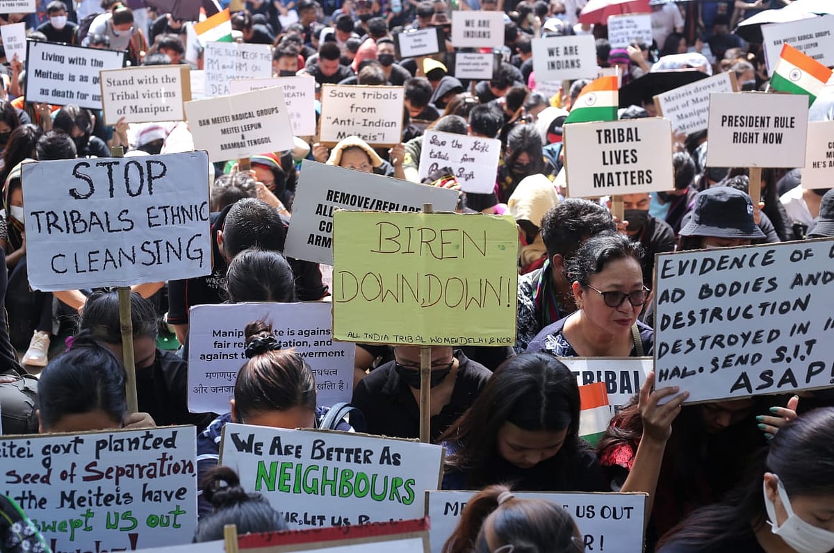 Kukis accused the BJP government led by Biren Singh of 'siding with' the Meitei community, that claims to be the aboriginal inhabitant of Manipur.