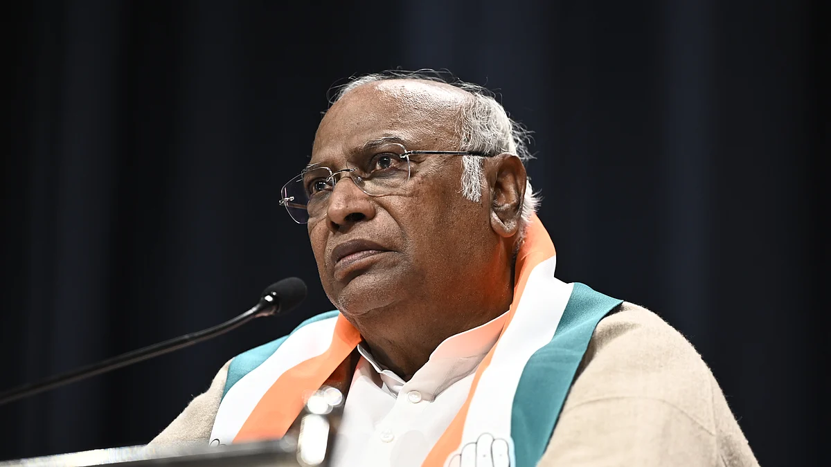 Congress president Mallikarjun Kharge/ (photo: Getty Images)