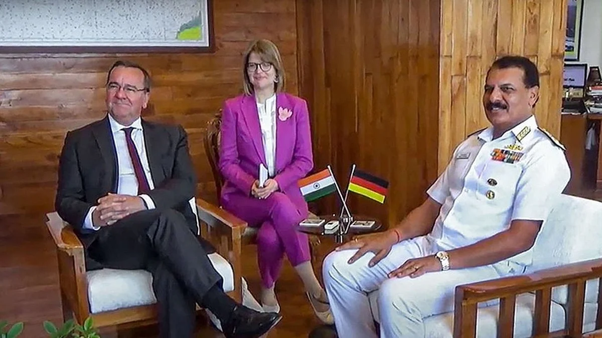 German defence major TKMS and India's MDL (photo courtesy @msnindia/Twitter)