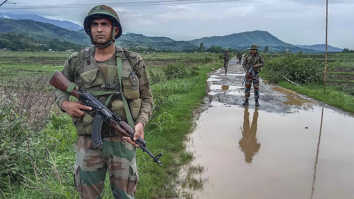 Soldiers in Imphal. (photo courtesy: PTI)