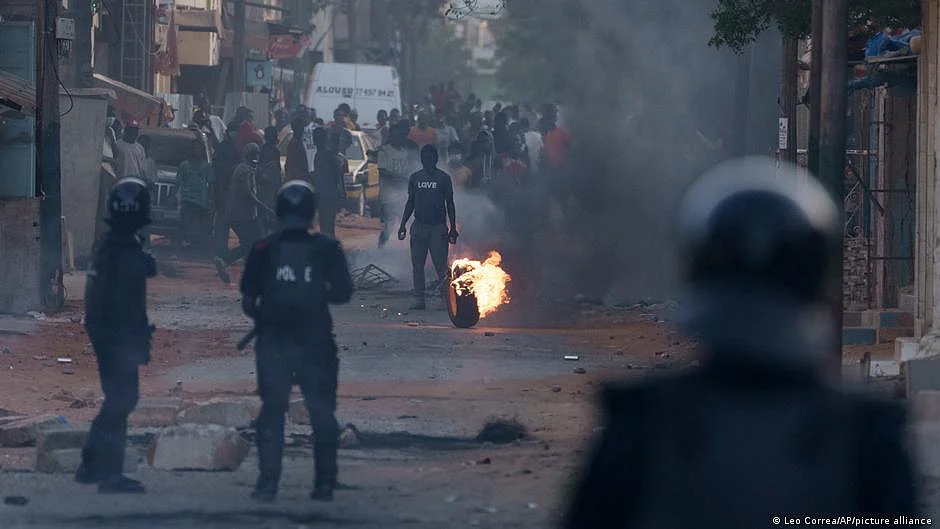 Senegal protests (photo: DW)