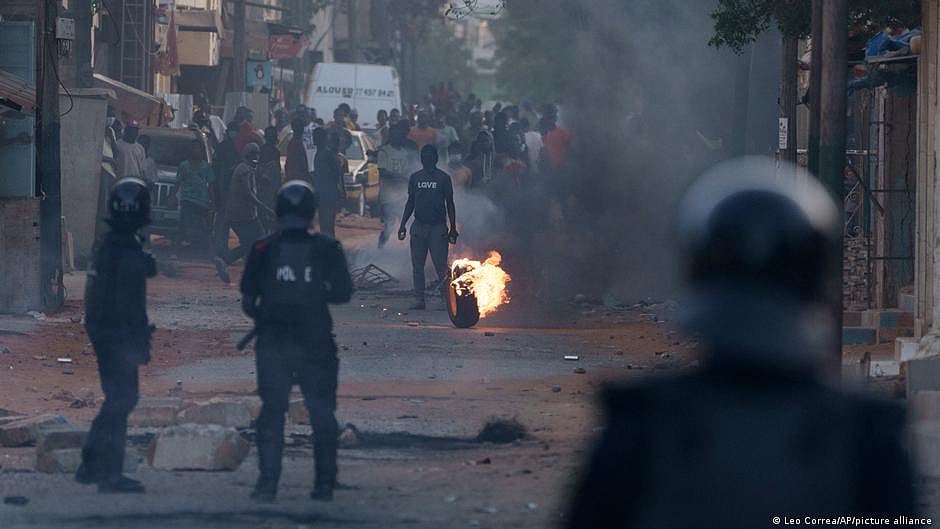 Senegal protests (photo: DW)