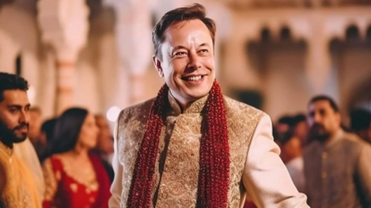 Elon Musk's AI avatar (Photo: IANS)