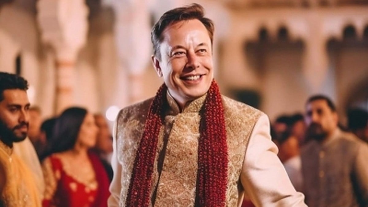 Elon Musk's AI avatar (Photo: IANS)