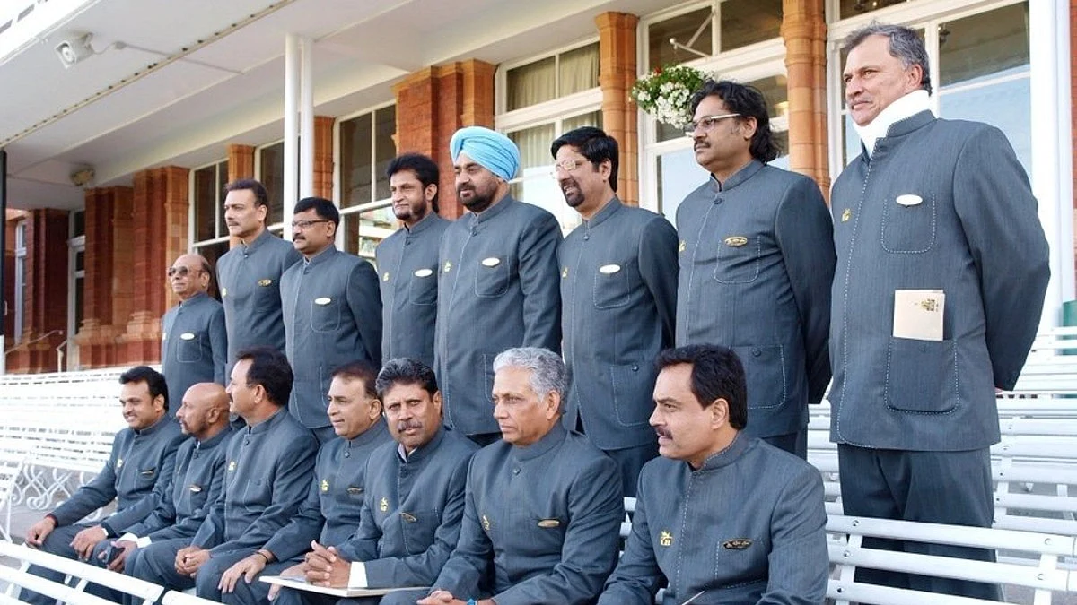 The 1983 World Cup-winning Indian cricket team (photo courtesy @iamharmeetK/Twitter)