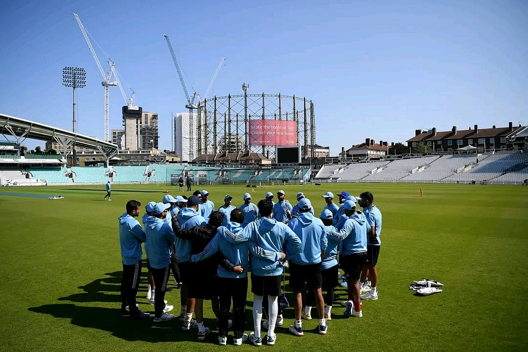 The Indian cricket team at The Oval  (Photo courtesy: @BCCI/ Twitter) 