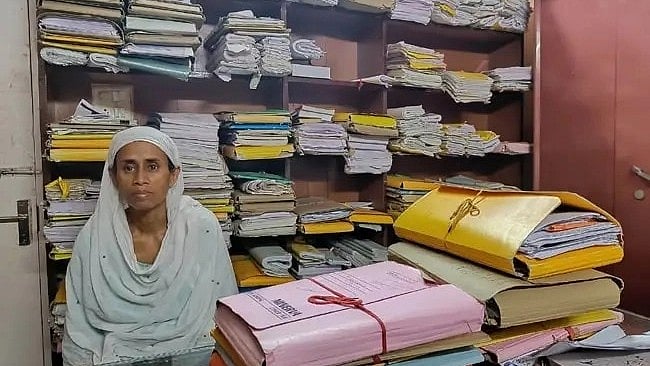 Rehana Ahmed, mother of Faizan Ahmed (photo courtesy: @SanjuktaChoudh5/Twitter)