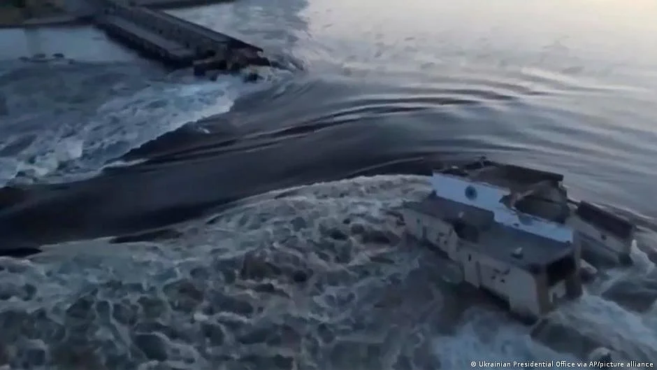 Ukraine dam: Consequences for people and the environment (Photo: DW)