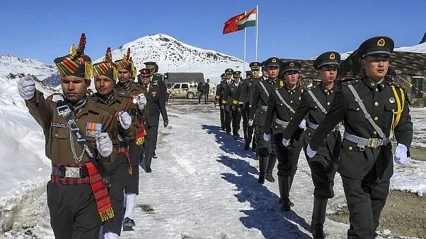 File photo of Indian and Chinese soldiers