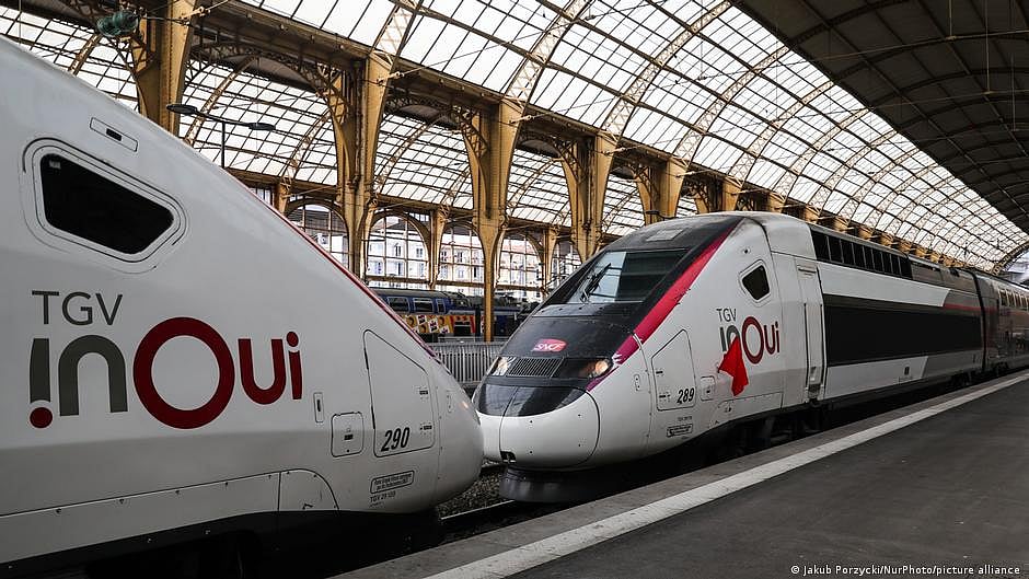 Trains between Germany and France (photo: DW)
