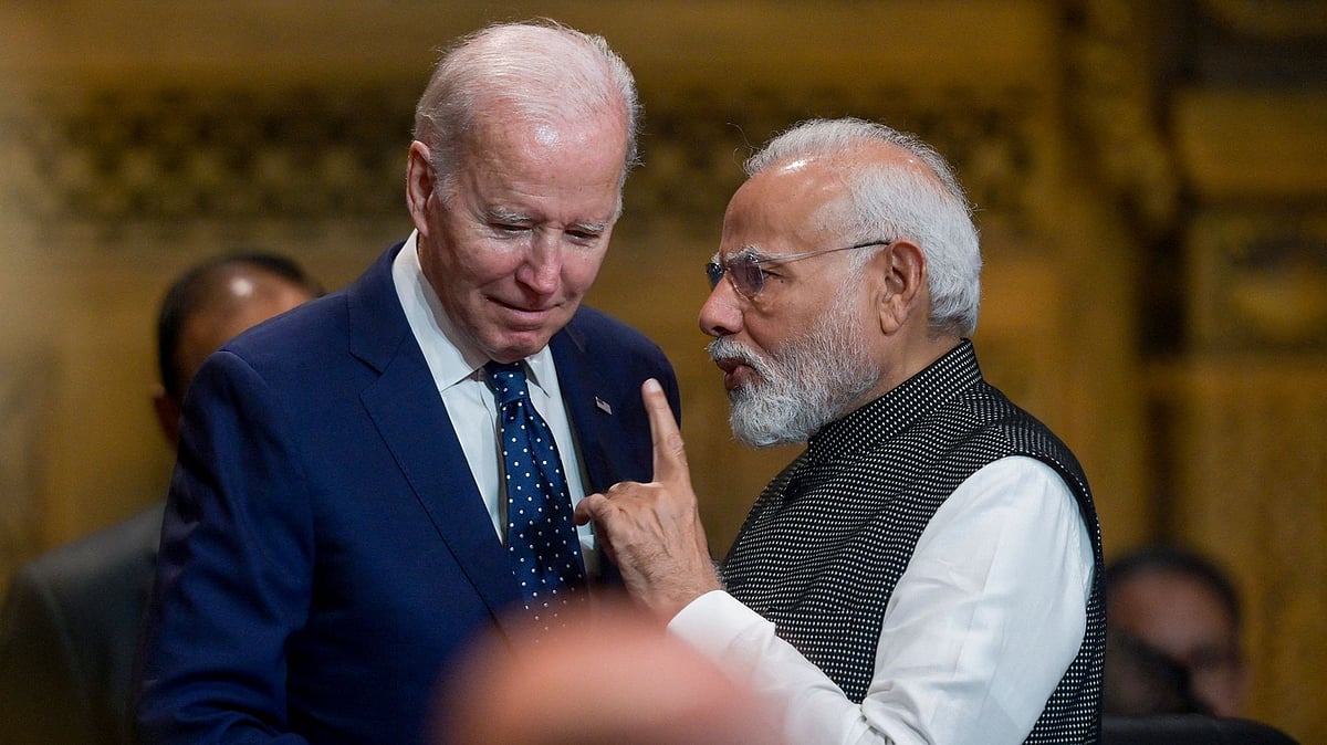 President Joe Biden and Prime Minister Narendra Modi together (photo courtesy CNN)