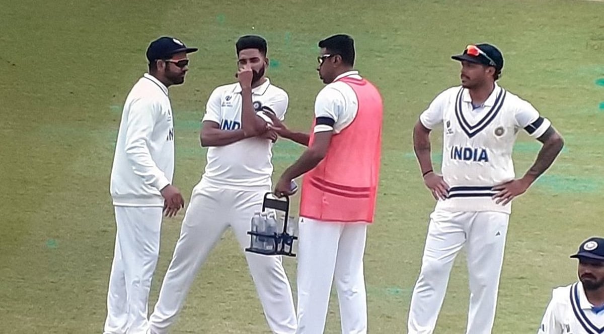 The Indian Cricket team players at WTC (photo courtesy @The_Karthik/Twitter)