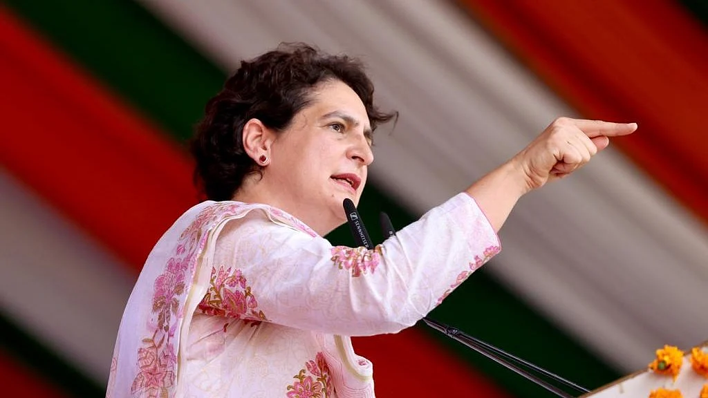 Priyanka Gandhi (photo courtesy @INCIndia/Twitter)