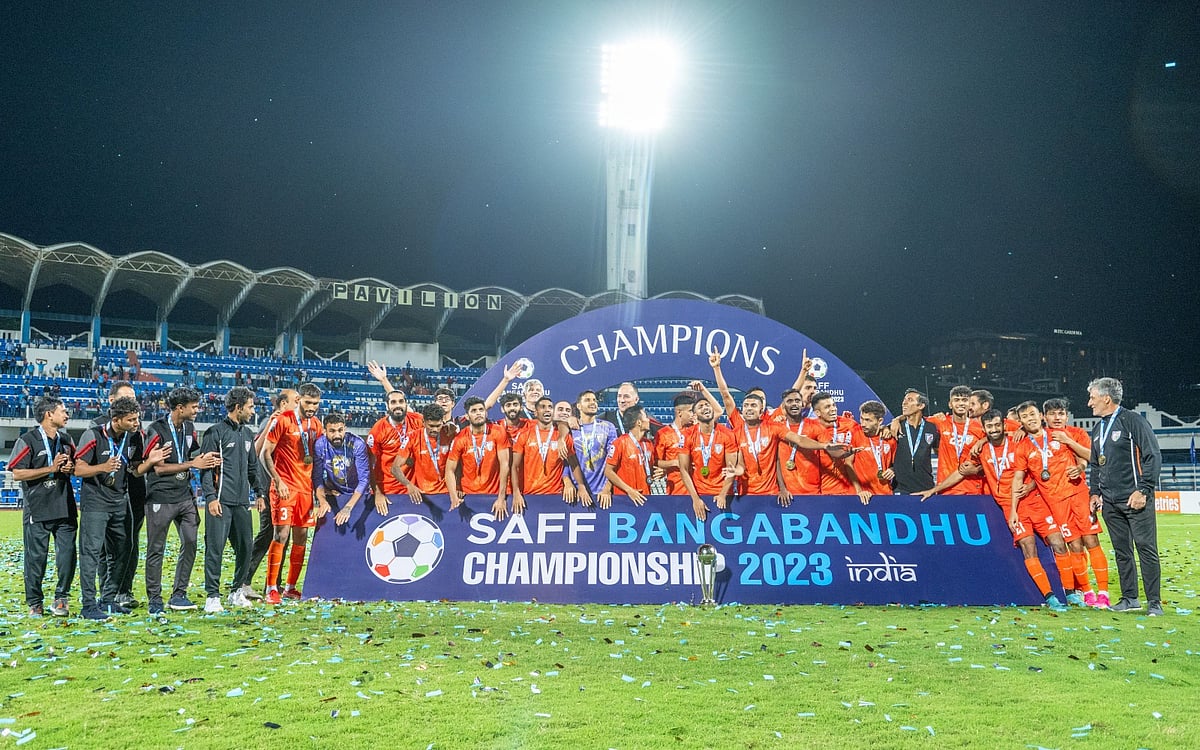 SAFF champions Indian national football team (Photo: AIFF)
