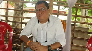 File photo of Meitei Leepun chief Pramot Singh (photo courtesy Siam Khawmang, @vaiphei_sk/Twitter)