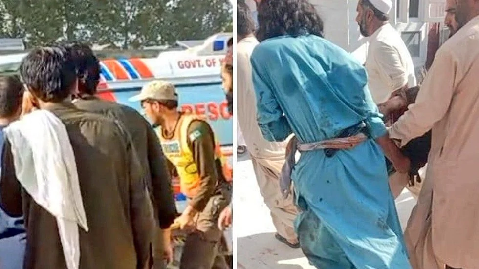 Rescue operation at the blast site in Bajaur, KPK (Photo courtesy: @Jhagra/ Twitter)