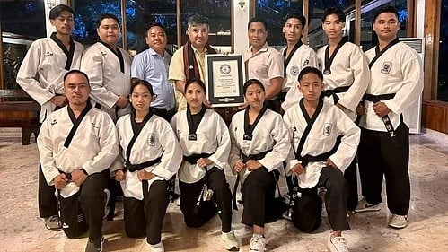 Nagaland’s taekwondo team etches name in Guinness World Records
