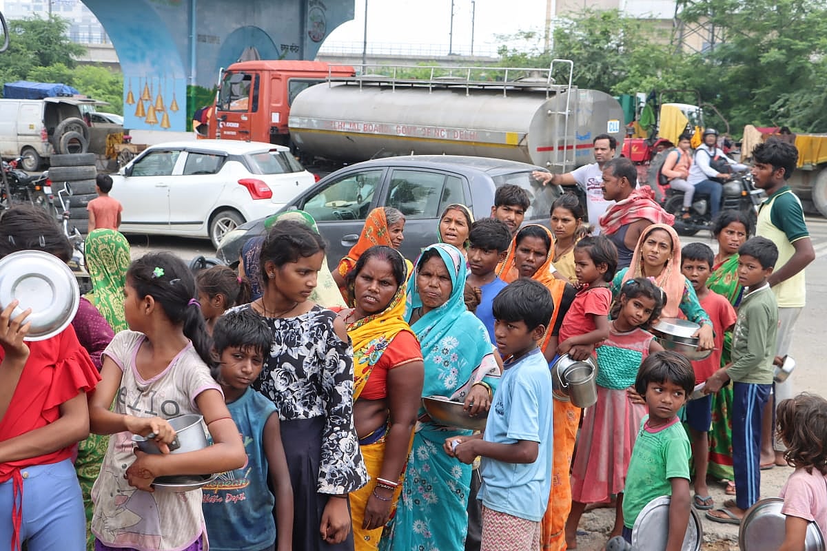Mayur Vihar camp for flood affected people (Photo: Vipin/National Herald)