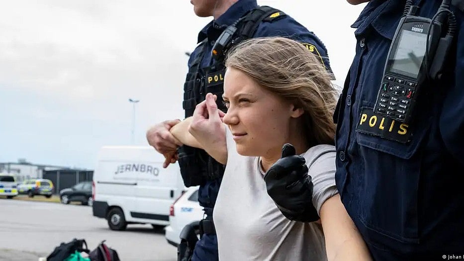 Sweden charges Greta Thunberg with disobeying police