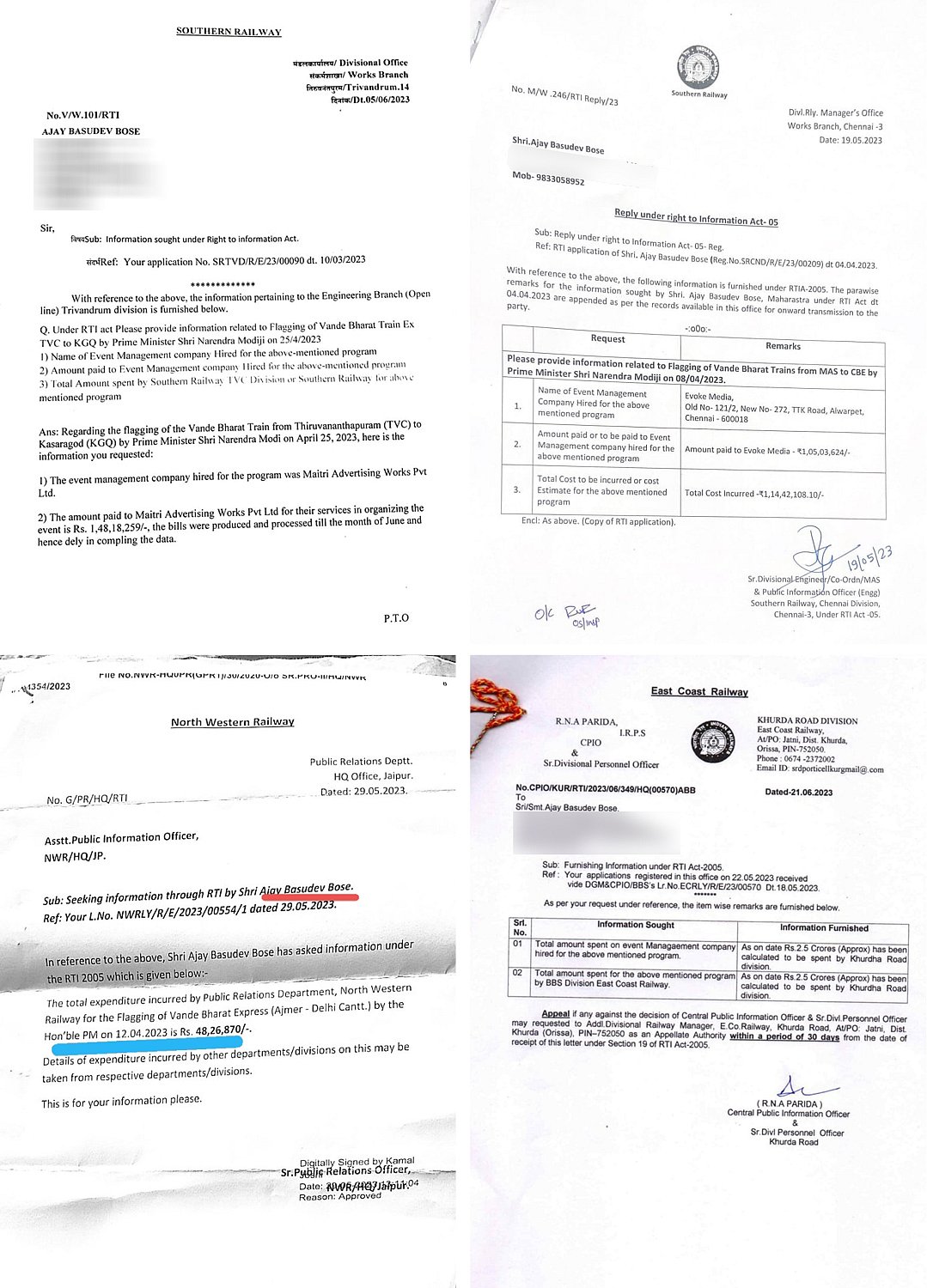 The price of vanity: Costs for Vande Bharat train inaugurations by prime minister Narendra Modi (Photo: National Herald)