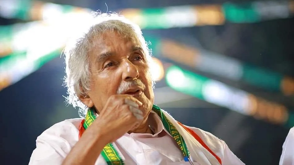 The late Oommen Chandy, who passed away on 18 July 2023 (photo courtesy @SudhakaranINC/Twitter)