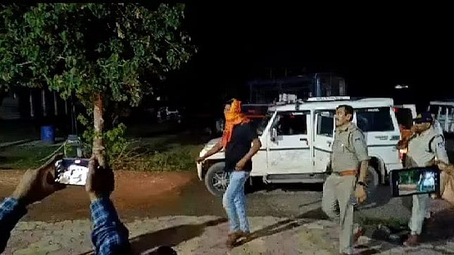 Pravesh Shukla was arrested by Bhopal police on Wednesday, July 5. (Photo:@Benarasiyaa/Twitter)