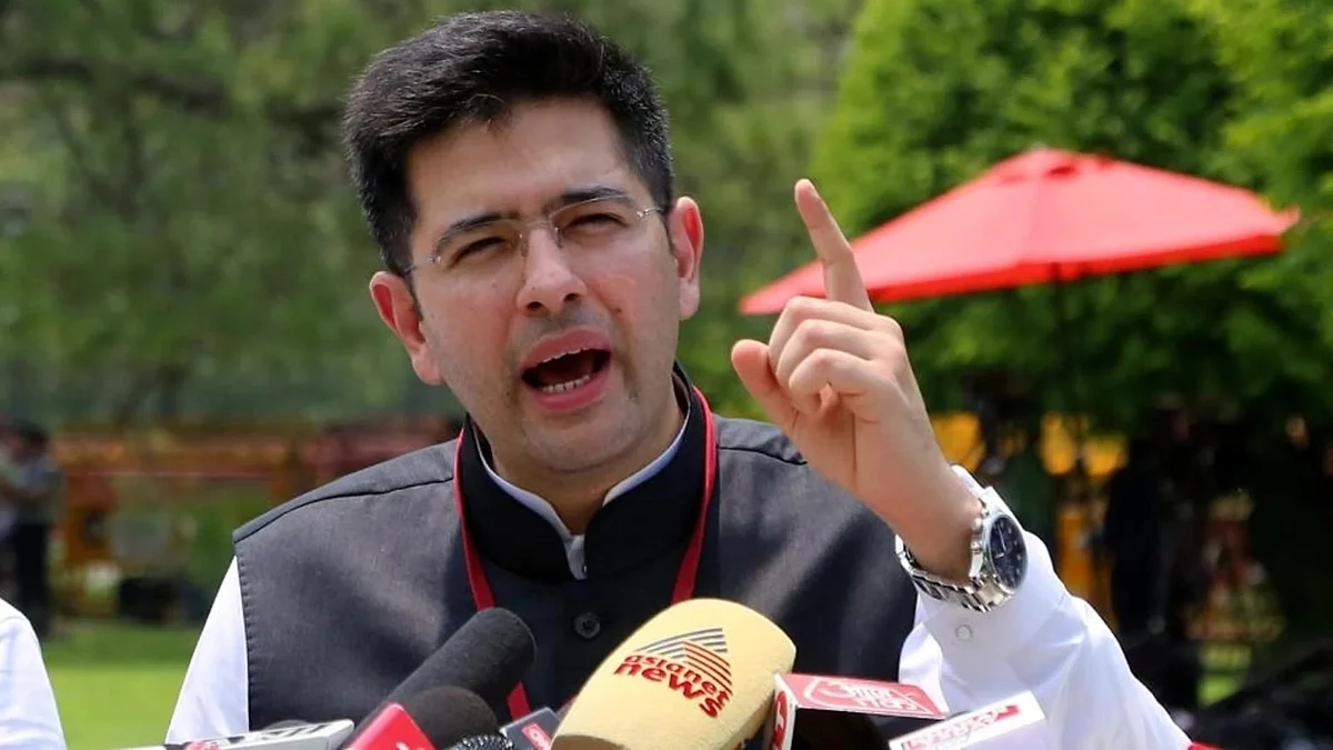Aam Aadmi Party MP Raghav Chadha was suspended from Rajya Sabha on 11 August  after some MPs accused him of adding their names to a motion without their consent (photo: National Herald archives)