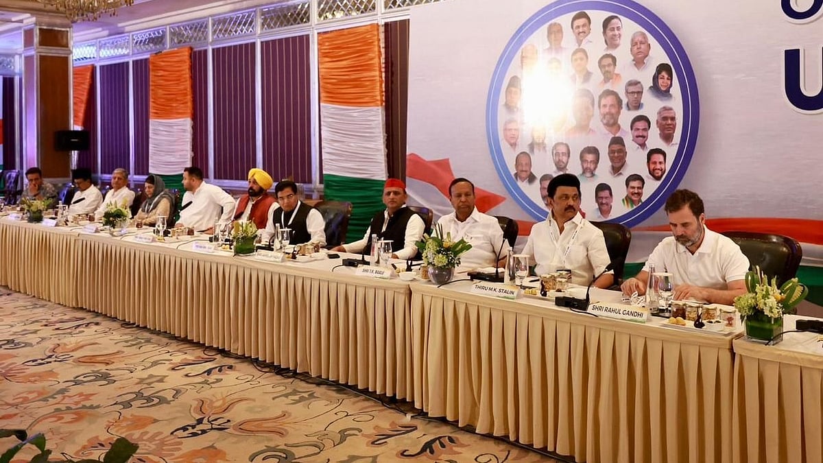 Opposition leaders at the INDIA meet (Photo: Congress)