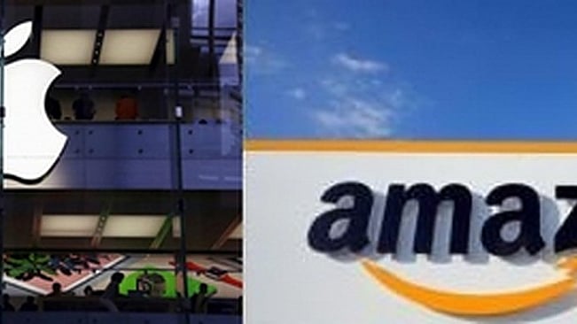 Representative images of Apple and Amazon (Photo: IANS)