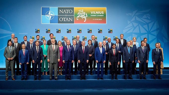 NATO summit leaders at Vilnius, Lithuania (photo: IANS)