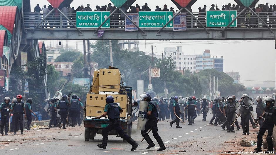 Protests in Bangladesh (Photo: DW)