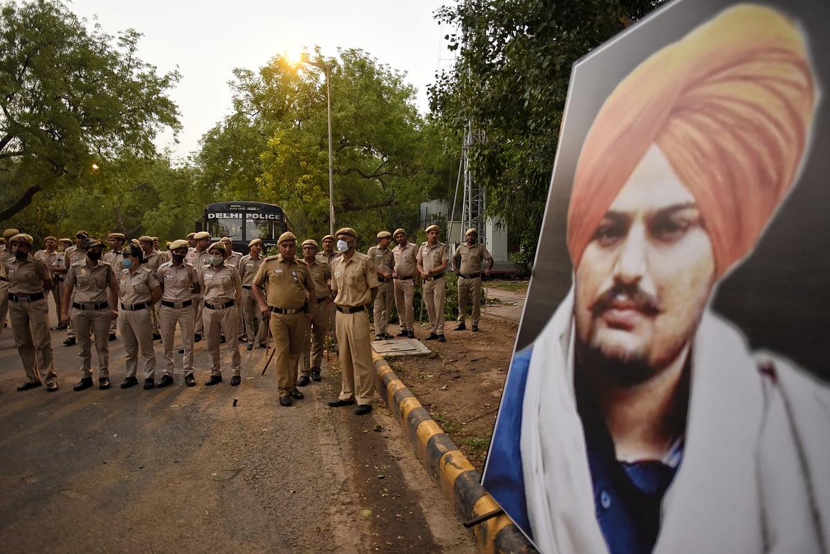 A candle march by Indian Youth Congress as a mark of tribute to singer Siddhu Moosewala in New Delhi India. (Photo: Getty Images)