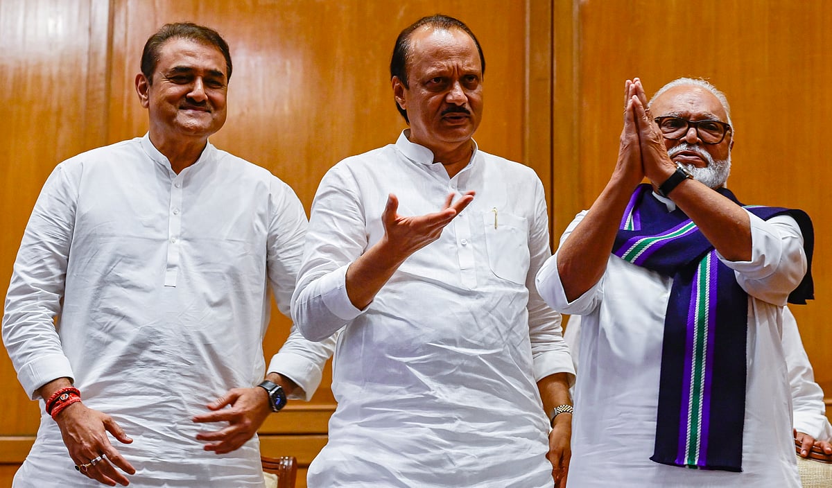 NCP's Praful Patel, Sunil Tatkare meet party leader Nawab Malik