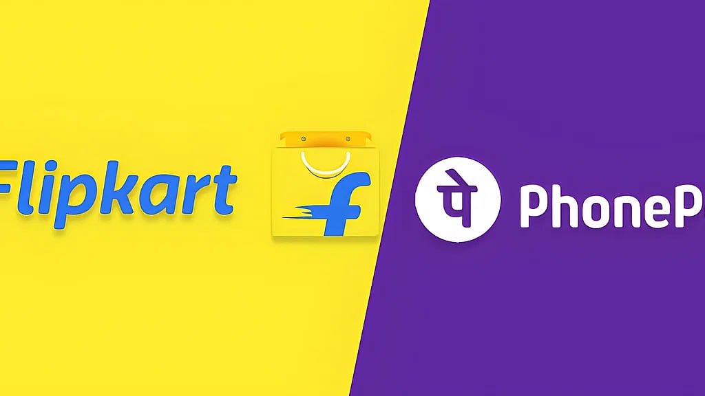 Flipkart and PhonePe logos (photo courtesy: Flipkart & PhonePe)