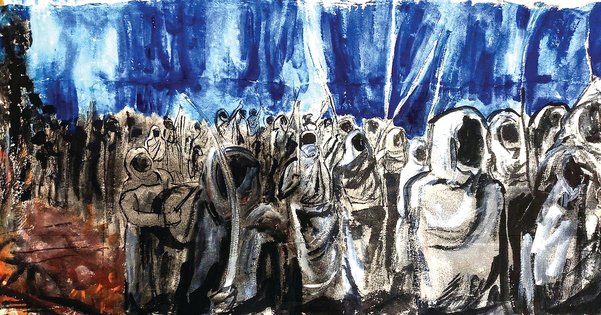 Women leading the protest movement against the Deocha–Pachami coal mine
