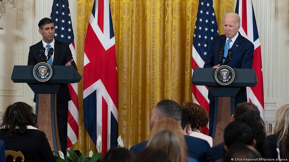 UK prime minister Rishi Sunak (left) with US president Joe Biden (photo: DW)
