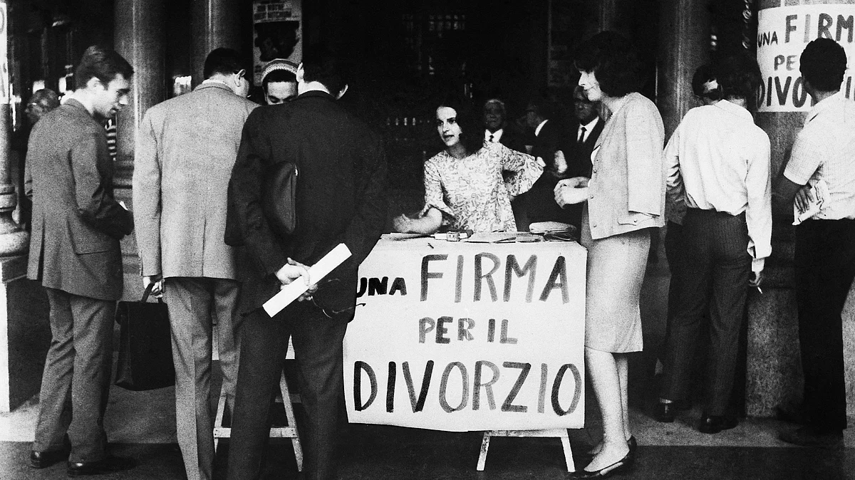 A petition for divorce, from Italy In 1967, is apt study for good students of history among former IAS cadres, for it is their New Indian duty to divide and not unite (photo by Keystone-France/Gamma-Keystone via Getty Images)