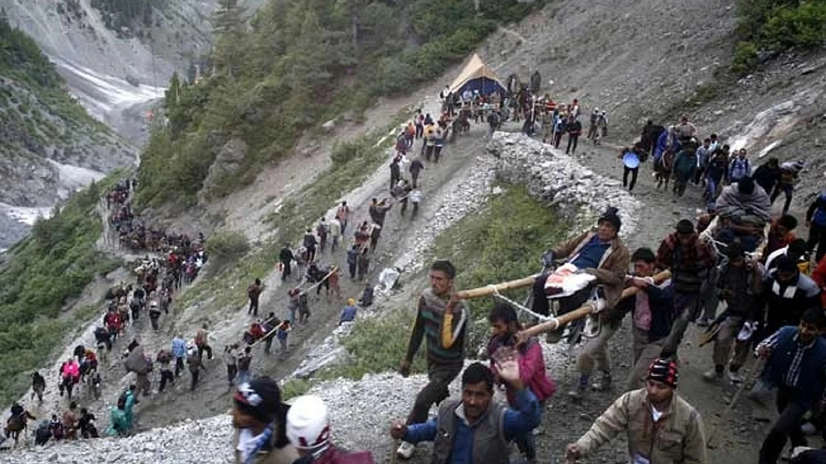 Representative image of pilgrims trekking (Photo: NH File Photo)